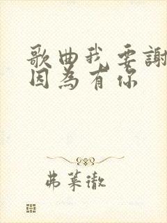 歌曲我要谢谢你因为有你