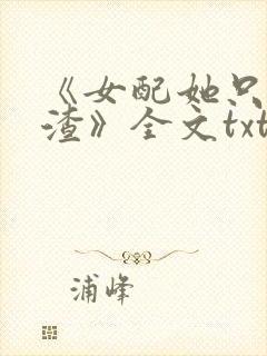 《女配她只想被渣》全文txt