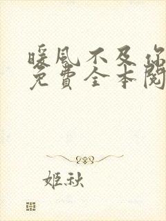 暖风不及你情深免费全本阅读