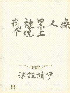 我被黑人操了一个晚上