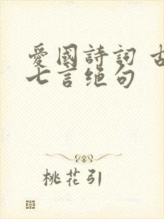 爱国诗词 古诗七言绝句