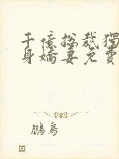 千亿总裁独宠替身娇妻免费完整版