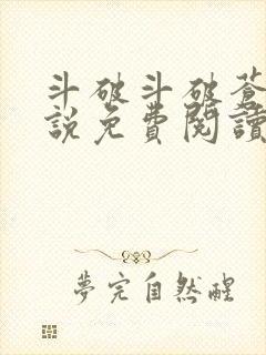 斗破斗破苍穹小说免费阅读的软件