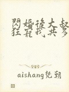 闪婚后大叔每天狂宠我共多章