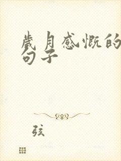 岁月感慨的唯美句子