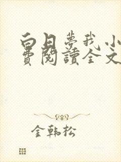 白日梦我小说免费阅读全文章节