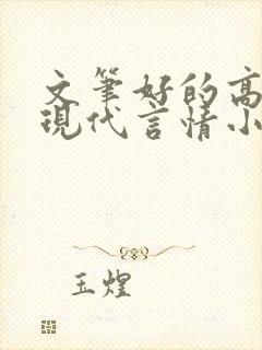 文笔好的高质量现代言情小说