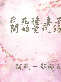 我死后,妻子才开始爱我的小说