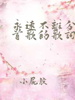 永远不离分是哪首歌的歌词
