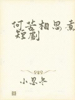 何苦相思煮余年 短剧