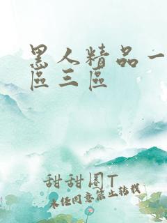 黑人精品一区二区三区