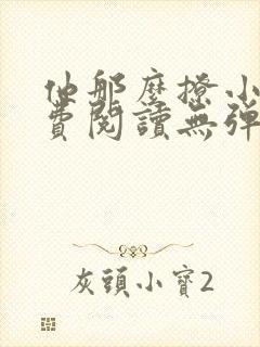 他那么撩小说免费阅读无弹窗