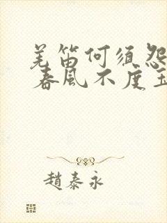 羌笛何须怨杨柳 春风不度玉门关中的春风是