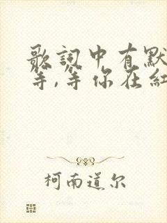 歌词中有默默的等,等你在红尘中是什么歌