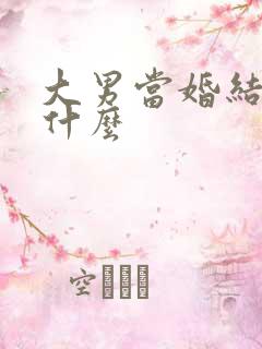 大男当婚结局是什么