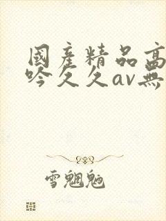 国产精品高潮呻吟久久av无语