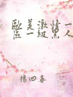 欧美激情一区二区一级黑人片