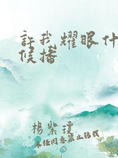 许我耀眼什么时候播