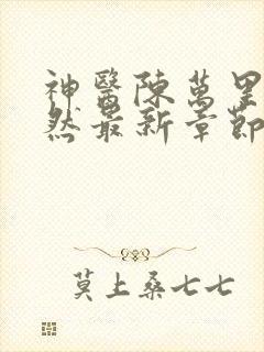 神医陈万里唐嫣然最新章节