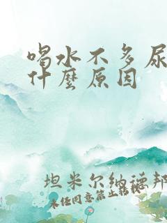 喝水不多尿多是什么原因