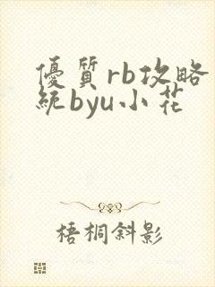 优质rb攻略系统byu小花