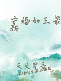 守婚如玉最新更新