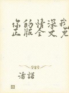 你的情深我不配正版全文免费阅读