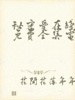 秘密爱在线观看免费全集电视剧高清