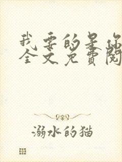 我要的是你爱我全文免费阅读