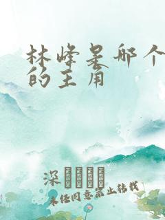 林峰是哪个小说的主角