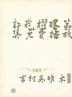 许我耀眼第24集免费播放在线观看