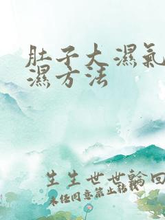 肚子大湿气重除湿方法