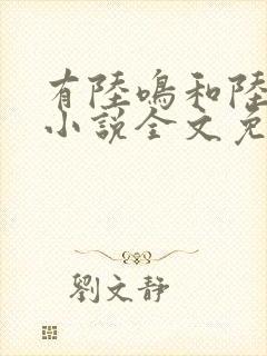 有陆鸣和陆瑶的小说全文免费阅读