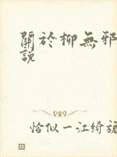 关于柳无邪的小说