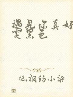 遇见你真好王玉雯黑色