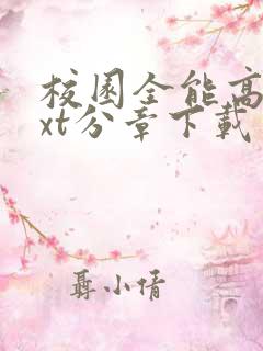 校园全能高手txt分章下载