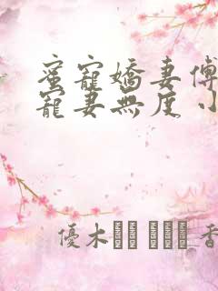 蜜宠娇妻傅先生宠妻无度 小说