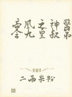 帝凰之神医弃妃含九皇叔第几章