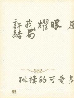 许我耀眼 原著结局