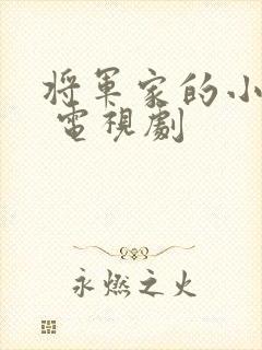 将军家的小娘子 电视剧