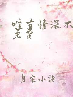 唯有情深不可负免费