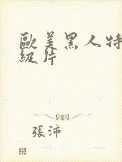 欧美黑人特黄一级片