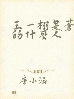 王一栩是苍兰诀的什么人