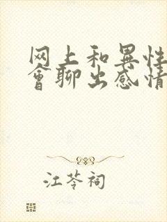 网上和异性聊天会聊出感情吗