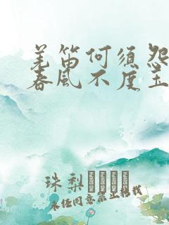 羌笛何须怨杨柳春风不度玉门关的意思是什么