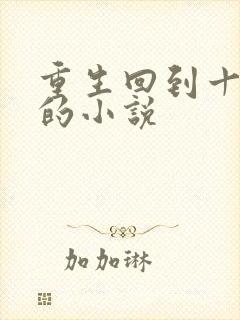 重生回到十年前的小说