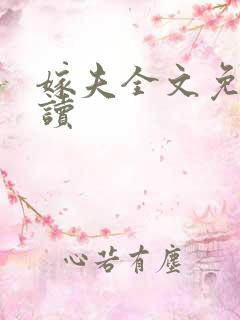 嫁夫全文免费阅读