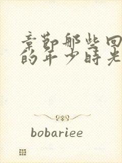 章节那些回不去的年少时光