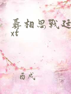 聂相思战廷深txt