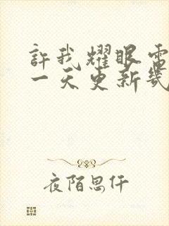 许我耀眼电视剧一天更新几集